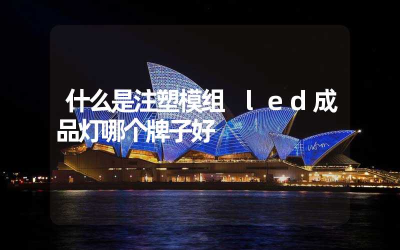 什么是注塑模组 led成品灯哪个牌子好